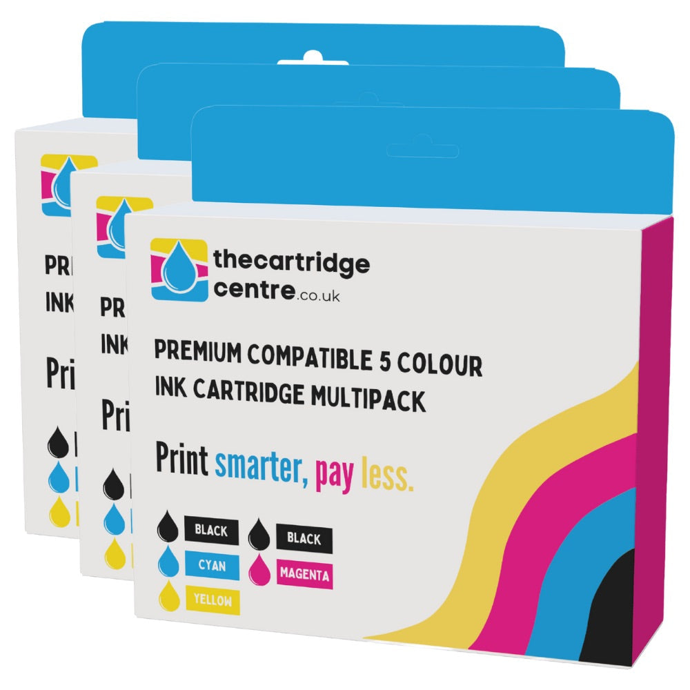 Premium Compatible Epson 33XL 3 Sets Of 5 High Capacity Ink Cartridges *15 Inks* (Epson 33XL 5 Col Multi) - The Cartridge Centre
