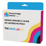 Premium Compatible Compatible Canon PGI-580 / CLI-581 Extra High Capacity 6 Colour Ink Cartridge Multipack (PGI580BKXXL/CLI581BK/C/M/Y/PBXXL)