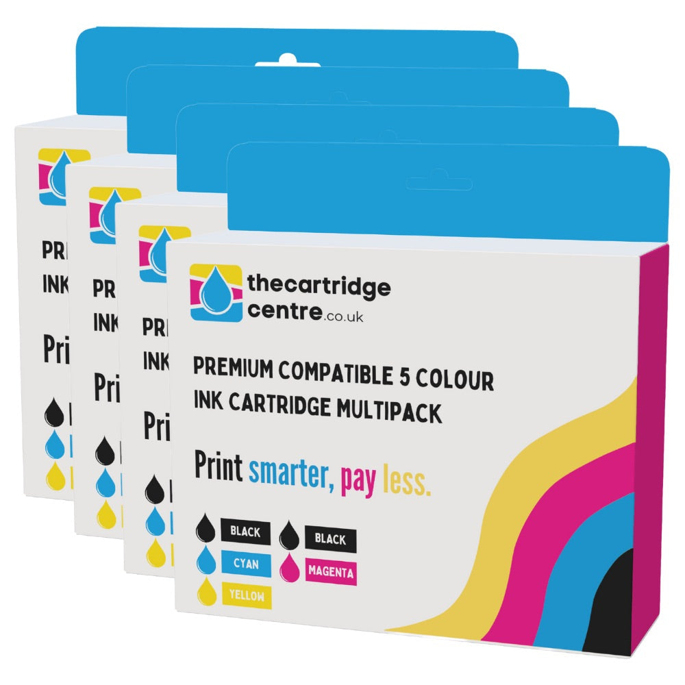 Premium Compatible Epson Expression Premium XP-6105 4 Sets Of 5 High Capacity Ink Cartridges *20 Inks* (Epson 202XL 5 Col Multi) - The Cartridge Centre