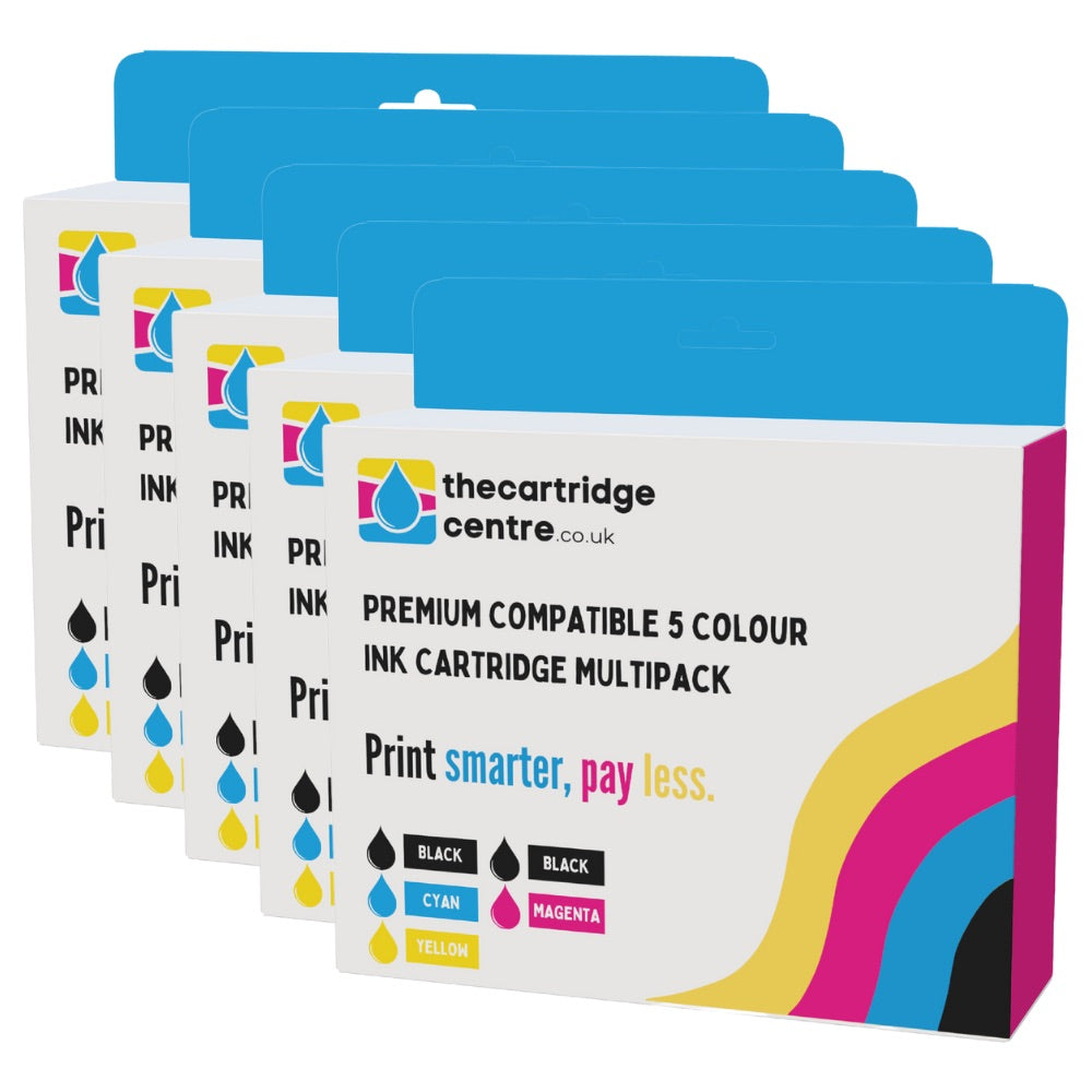 Premium Compatible Canon PGI-520 / CLI-521 5 Sets Of 5 Ink Cartridges *25 Inks* (PGI-520BK/CLI-521BK/C/M/Y) - The Cartridge Centre