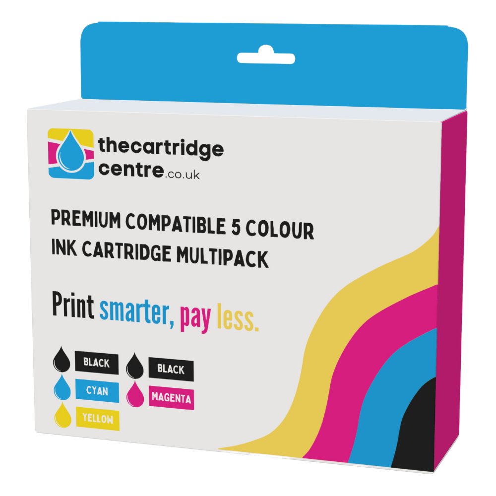 Premium Compatible Compatible Canon PGI-580 / CLI-581 Extra High Capacity 5 Colour Ink Cartridge Multipack (PGI580BKXXL/CLI581BK/C/M/YXXL)