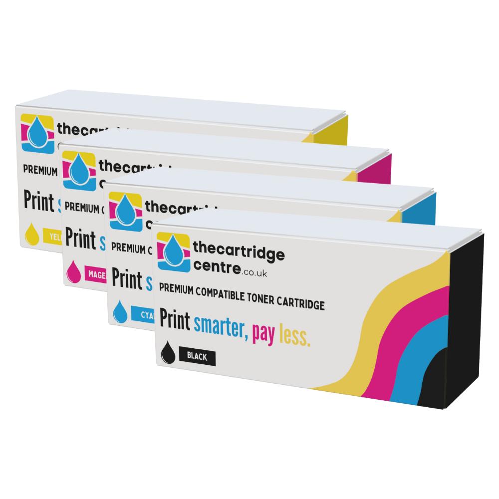 Premium Compatible OKI C801N 4 Colour Toner Multipack (Oki 44643004 / 44643003 / 44643002 / 44643001) - The Cartridge Centre